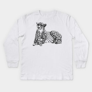 Cheetah Kids Long Sleeve T-Shirt